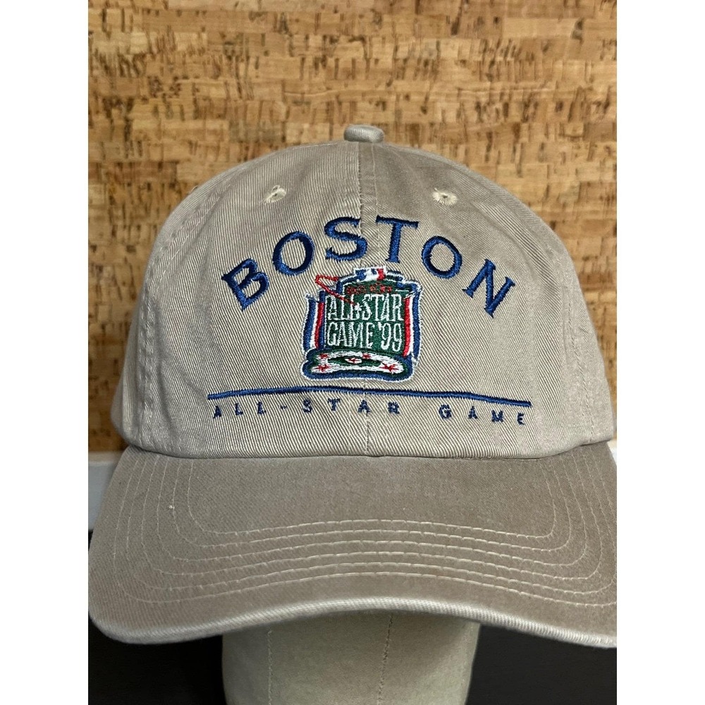 Vintage Drew Pearson 1999 MLB All Star Game Boston Hat Tan Strapback Cap